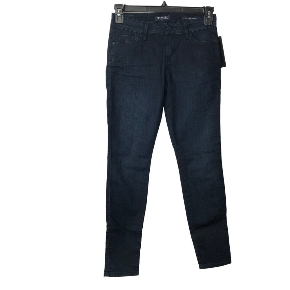 GUESS $108 BRITNEY‎ SKINNY dark wash JEANS  sz 27 NEW WITH AG